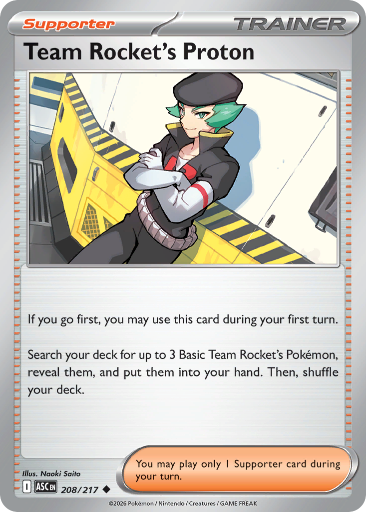 Team Rocket's Proton Pokemon card