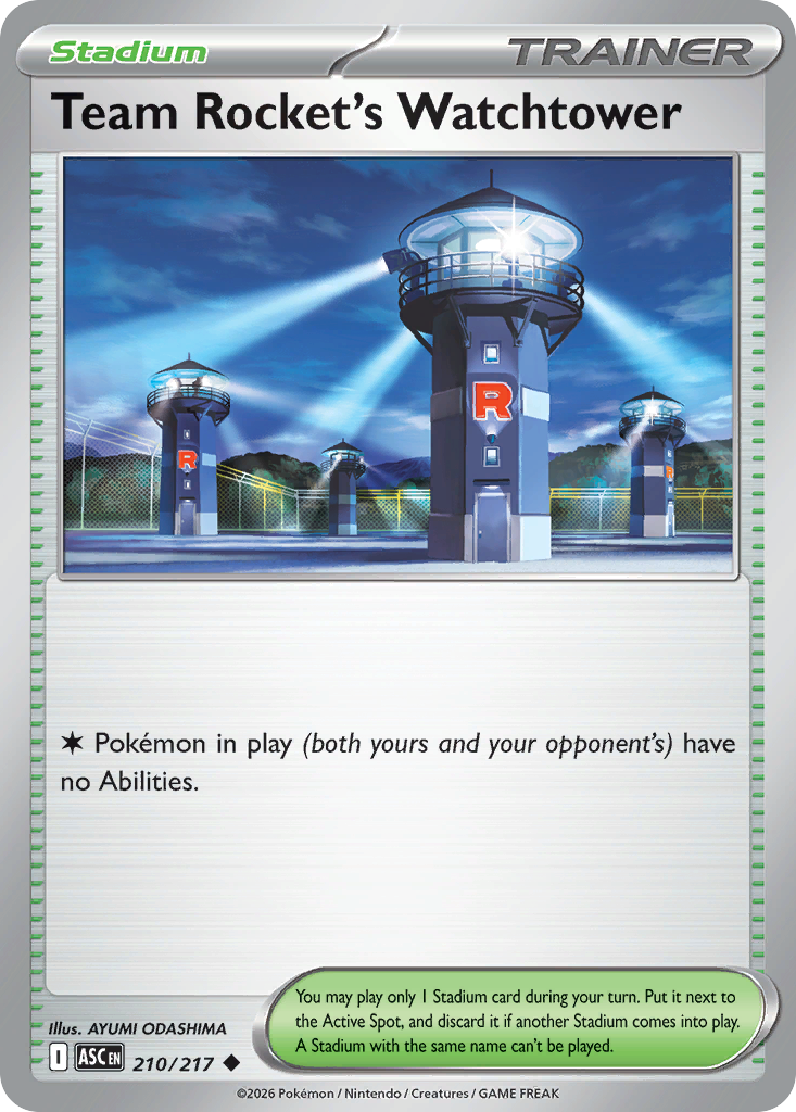 Team Rocket's Watchtower Pokemon card