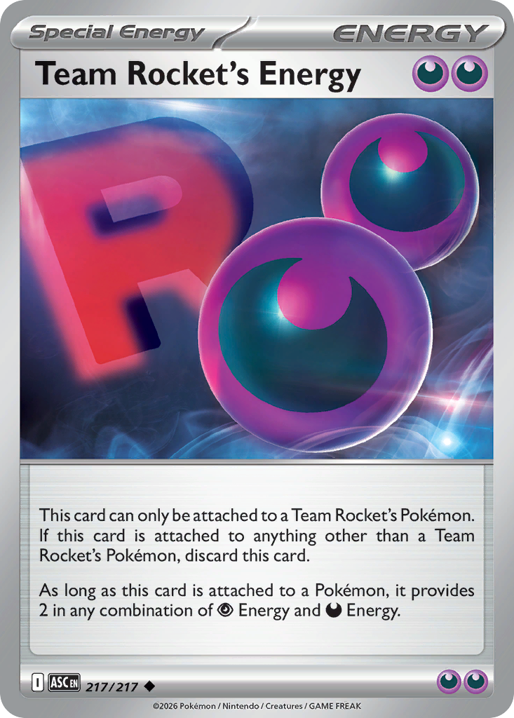 Team Rocket's Energy Pokemon card