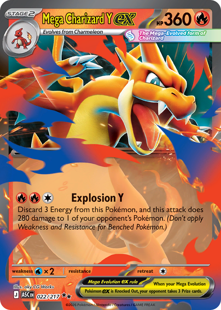 Mega Charizard Y ex Pokemon card