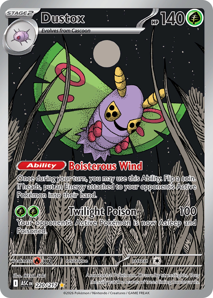 Dustox Pokemon card