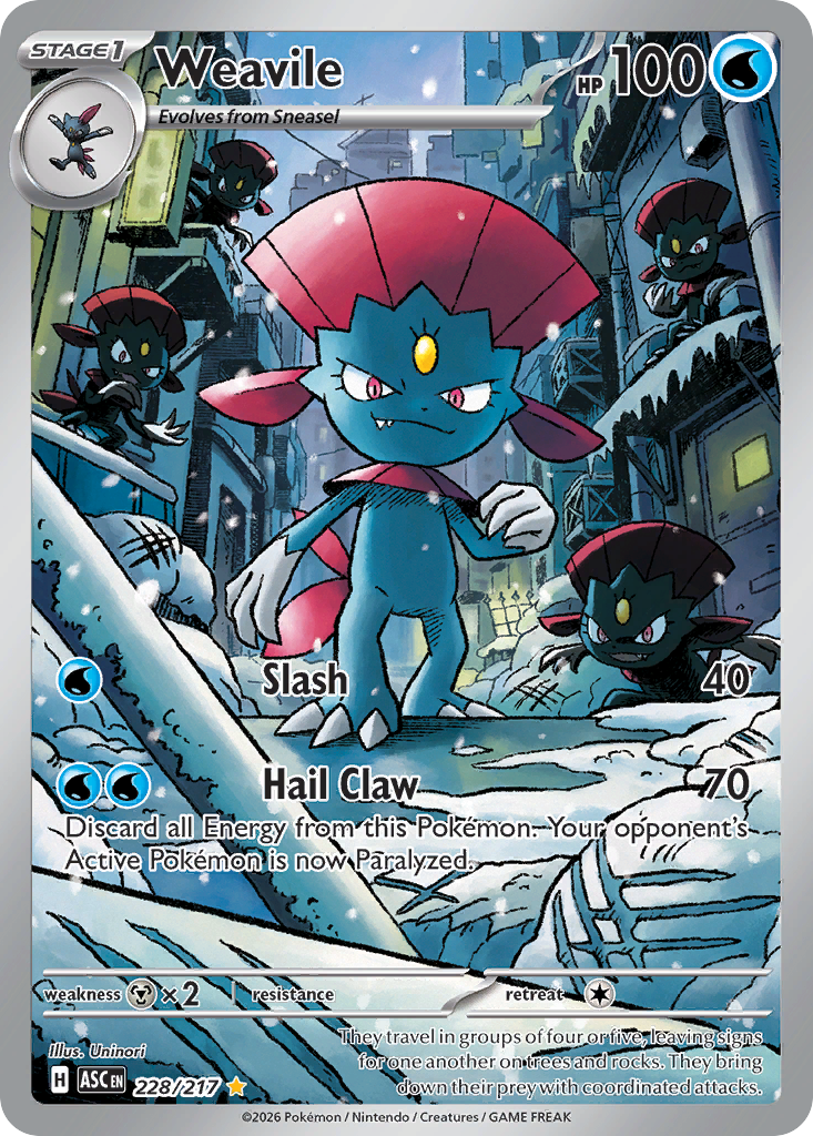 Weavile Pokemon card