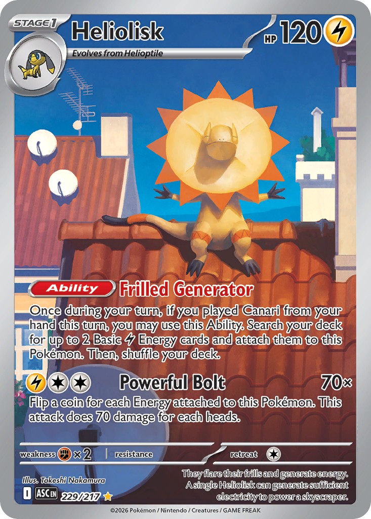 Heliolisk Pokemon card