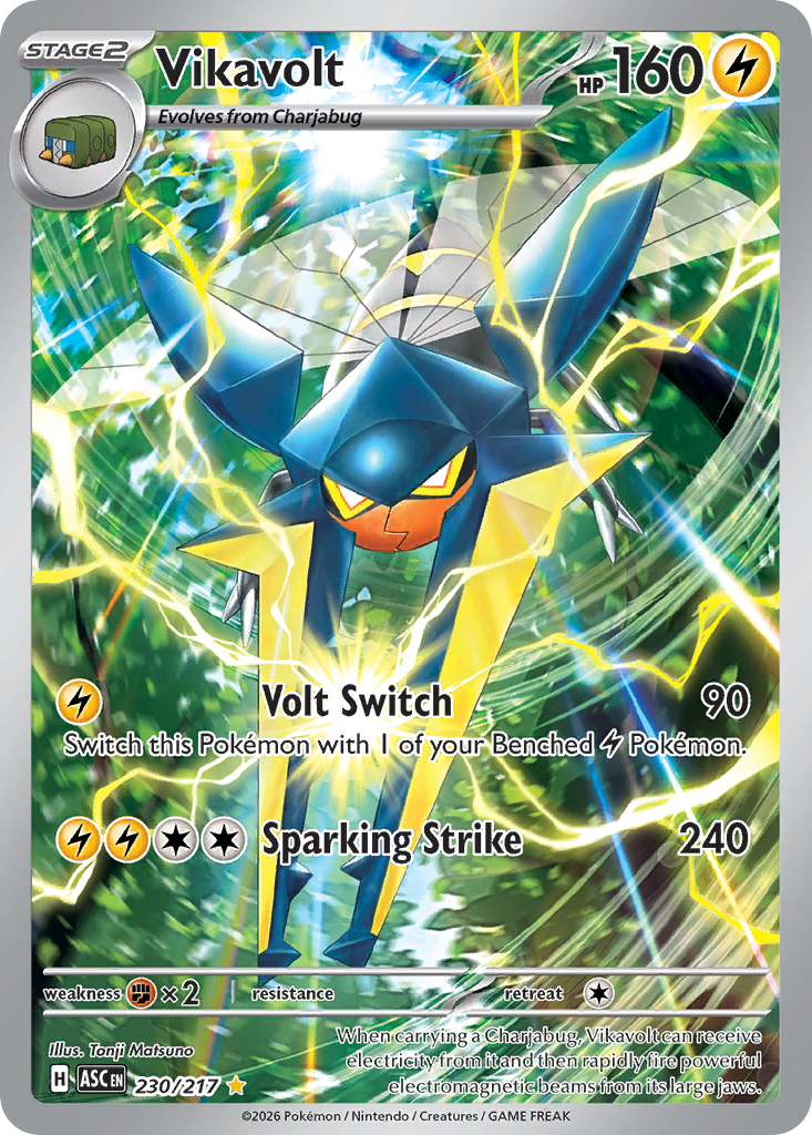 Vikavolt Pokemon card