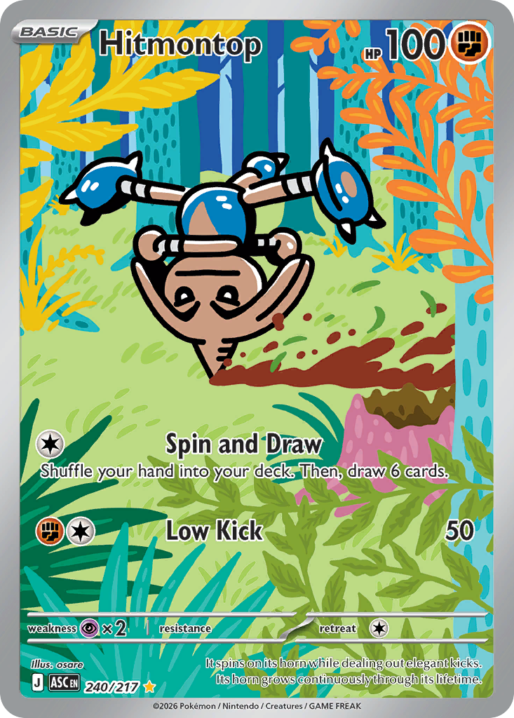 Hitmontop Pokemon card
