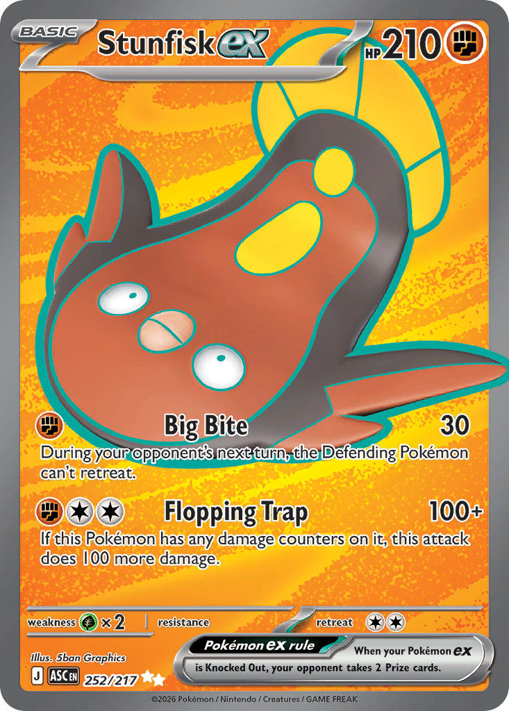 Stunfisk ex Pokemon card