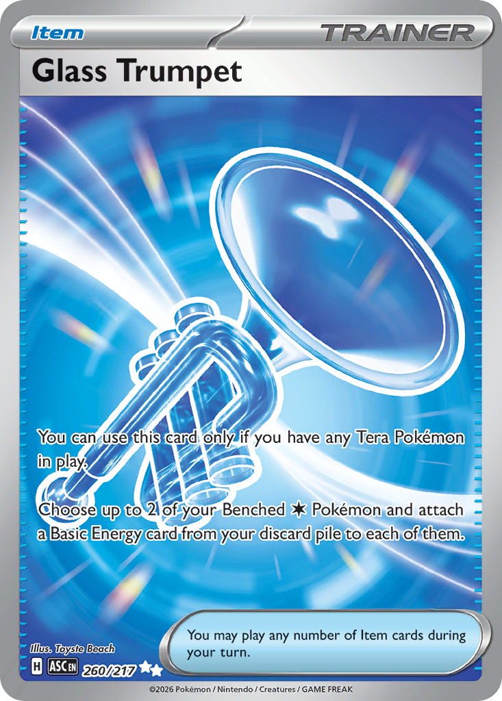 Glass Trumpet Pokemon card