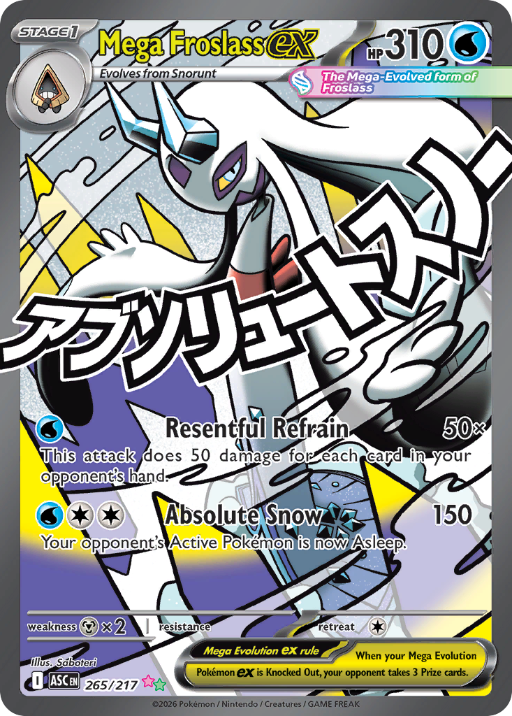 Mega Froslass ex Pokemon card