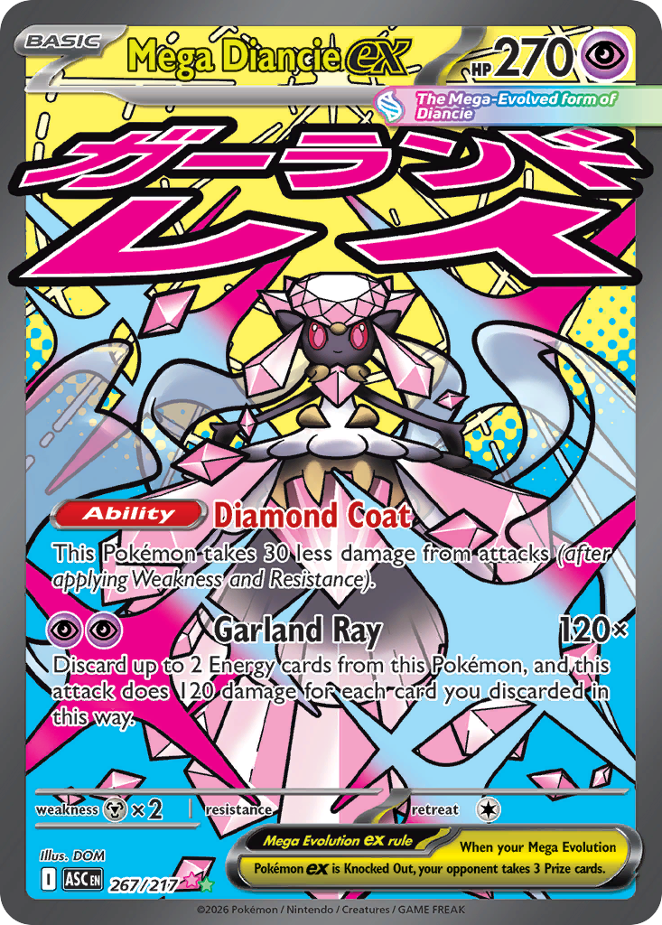 Mega Diancie ex Pokemon card