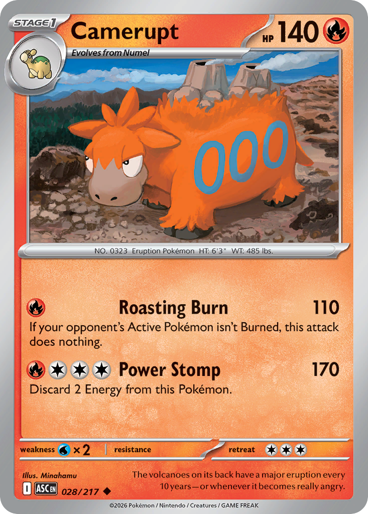 Camerupt Pokemon card