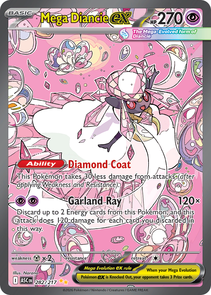 Mega Diancie ex Pokemon card