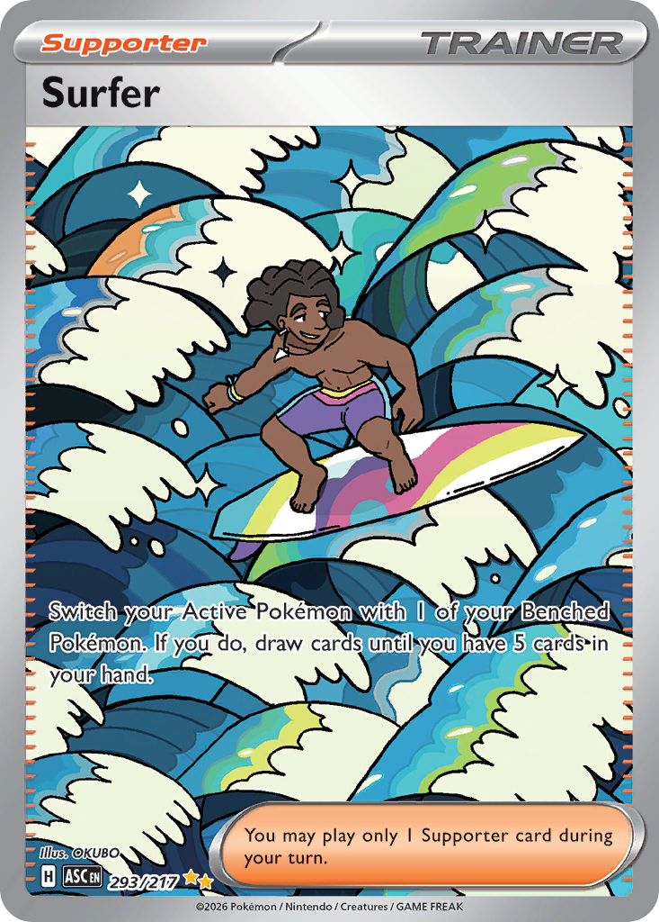 Surfer Pokemon card