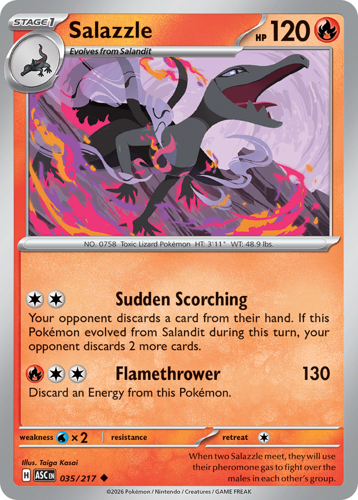 Salazzle Pokemon card