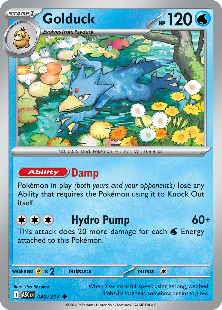 Golduck Pokemon card