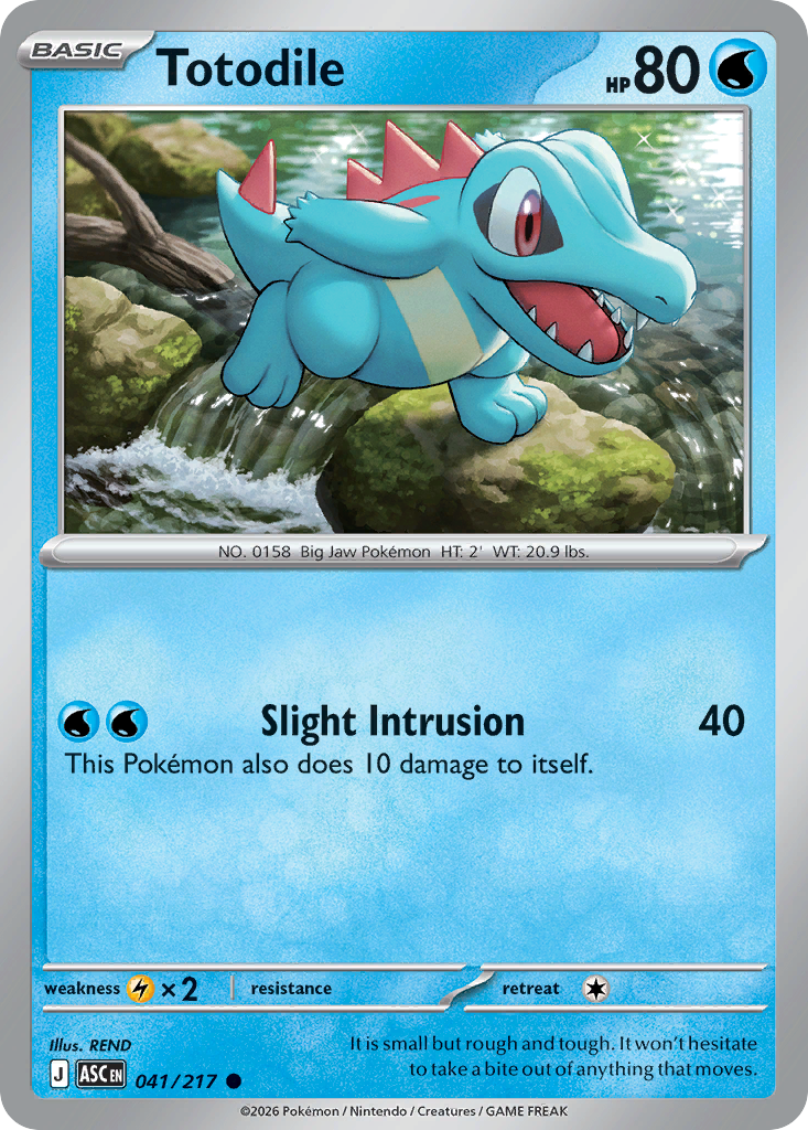 Totodile Pokemon card