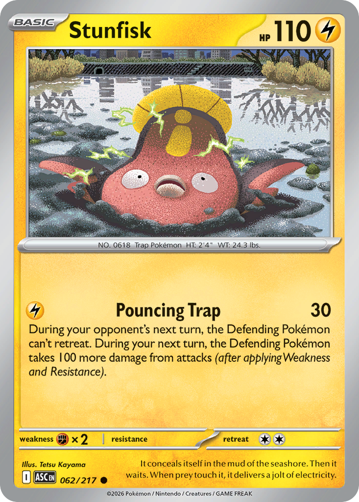 Stunfisk Pokemon card