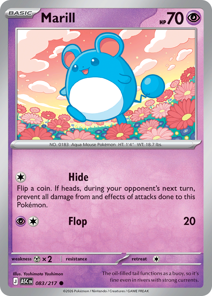 Marill Pokemon card