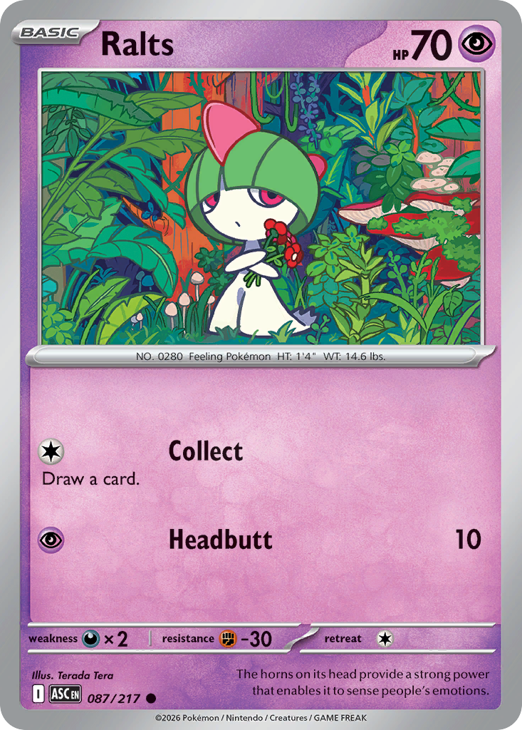 Ralts Pokemon card