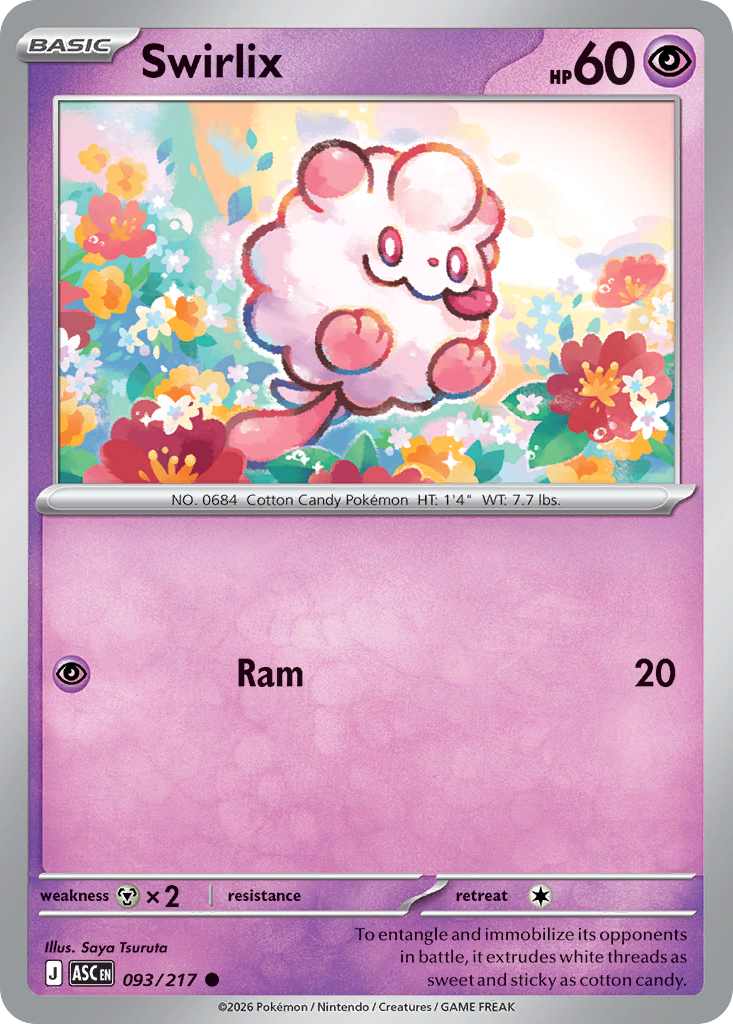 Swirlix Pokemon card