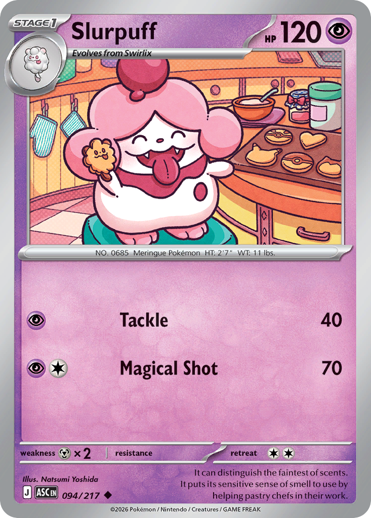 Slurpuff Pokemon card