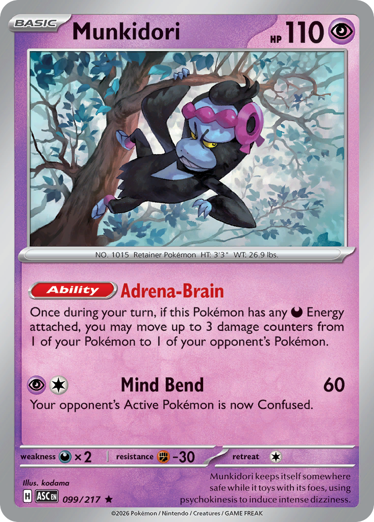 Munkidori Pokemon card