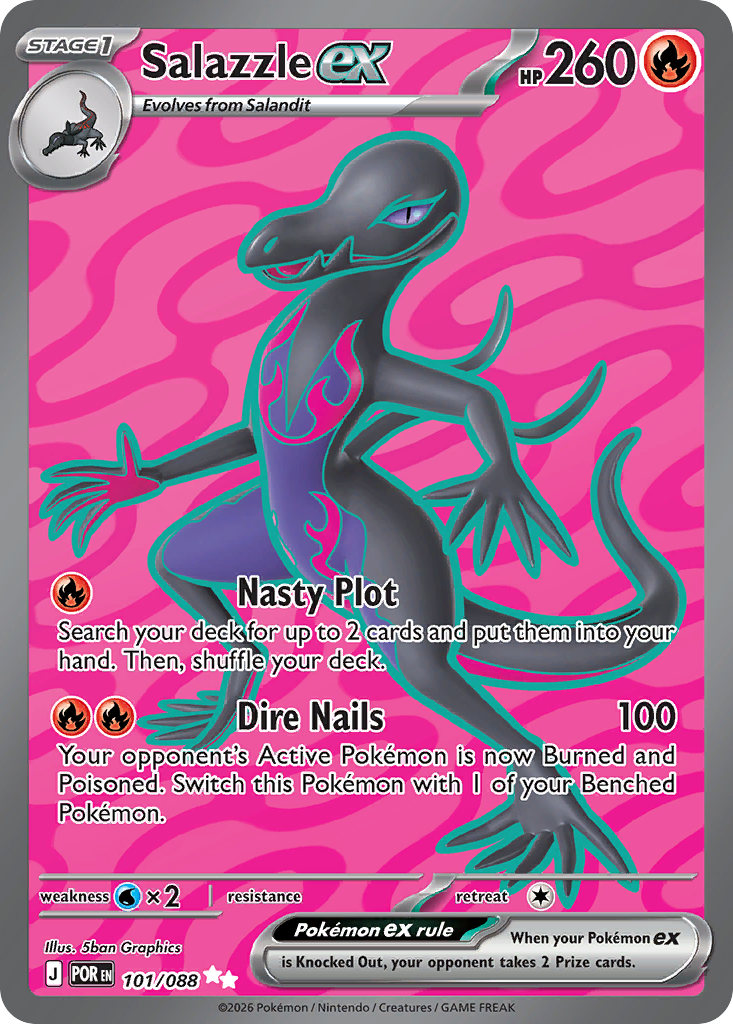 Salazzle ex Pokemon card