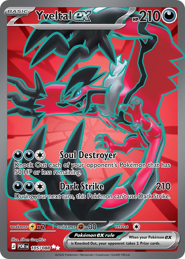 Yveltal ex Pokemon card