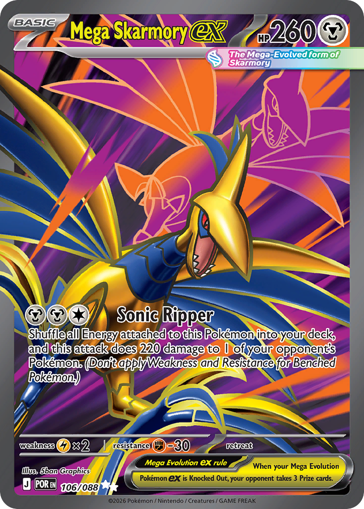 Mega Skarmory ex Pokemon card