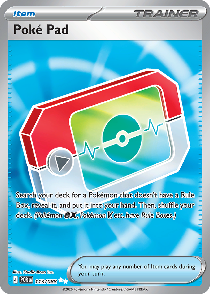 Poké Pad Pokemon card