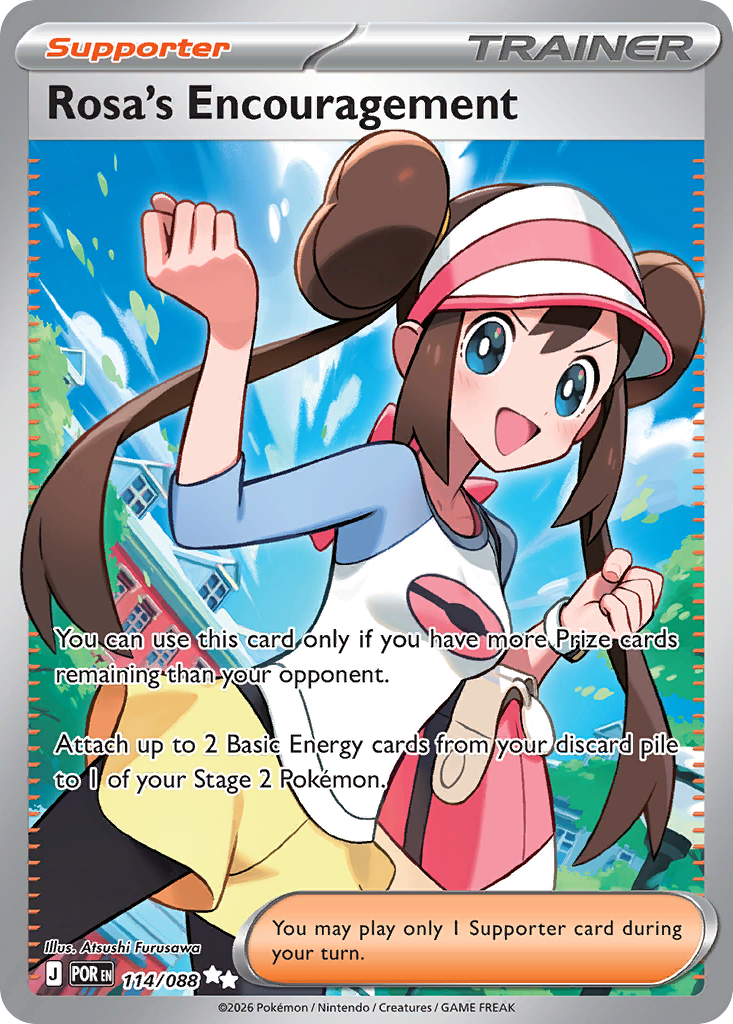 Rosa's Encouragement Pokemon card