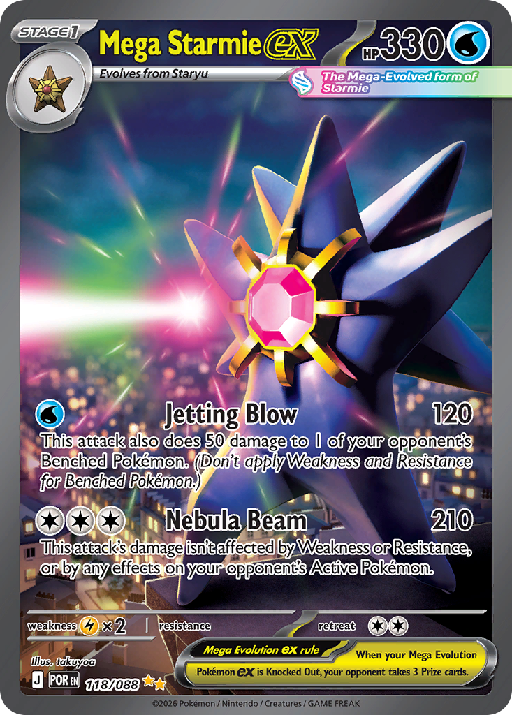 Mega Starmie ex Pokemon card