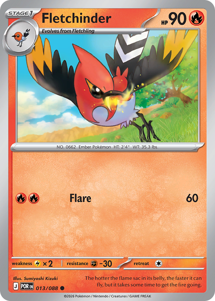 Fletchinder Pokemon card