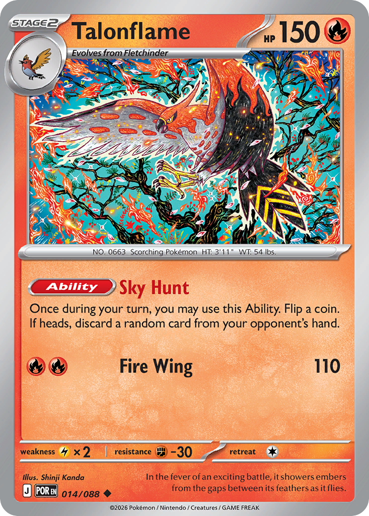 Talonflame Pokemon card