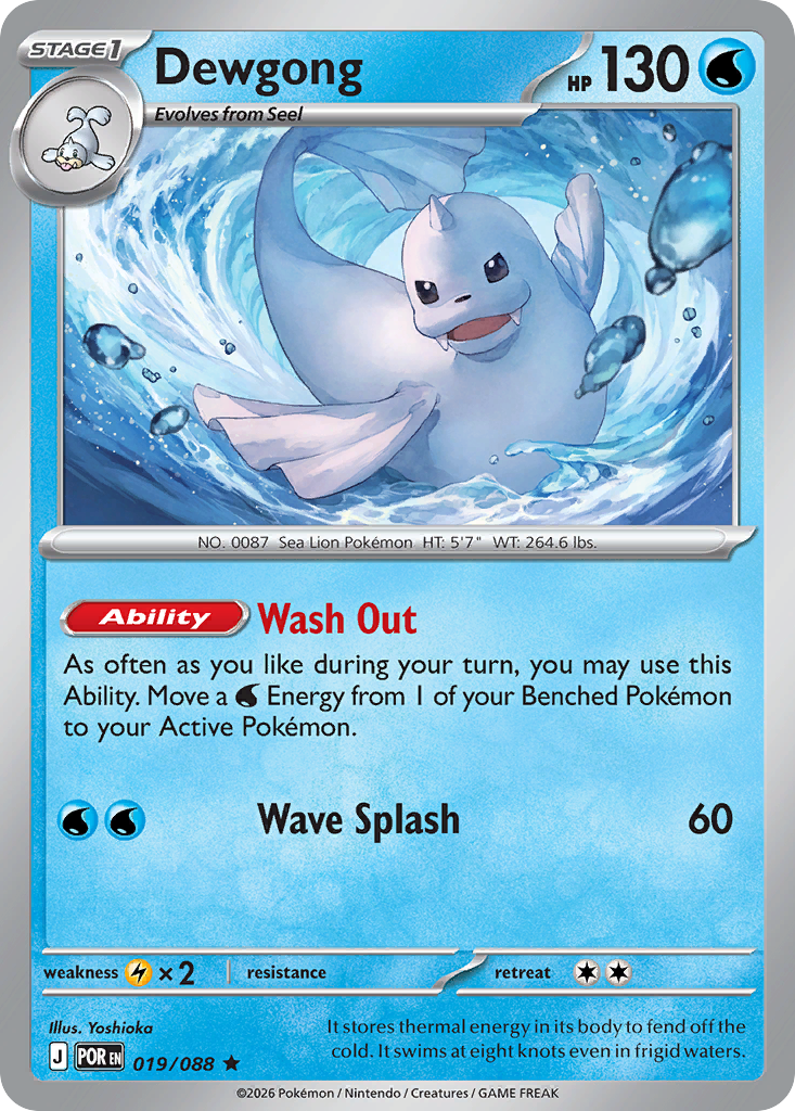 Dewgong Pokemon card