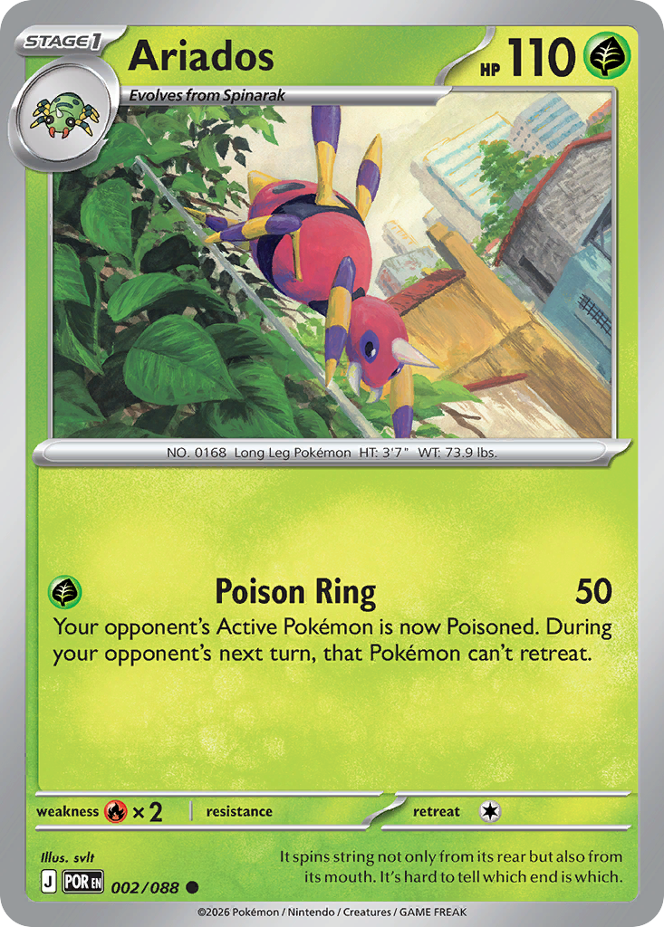 Ariados Pokemon card