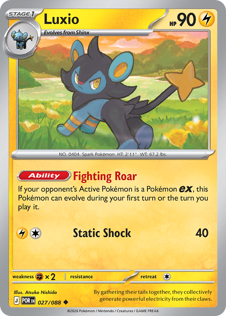Luxio Pokemon card
