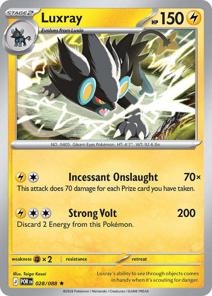 Luxray Pokemon card