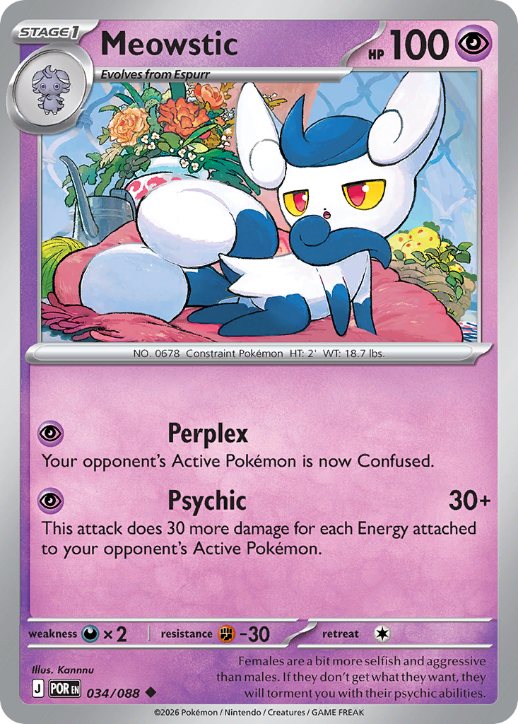 Meowstic Pokemon card