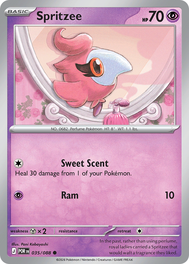 Spritzee Pokemon card