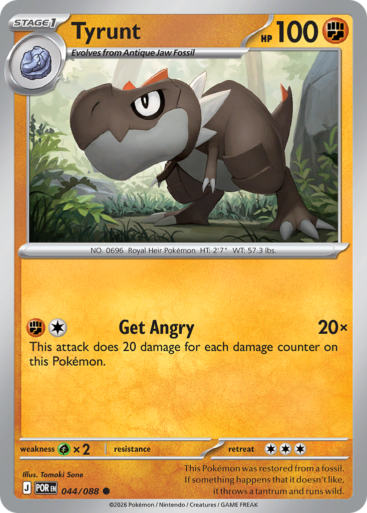 Tyrunt Pokemon card