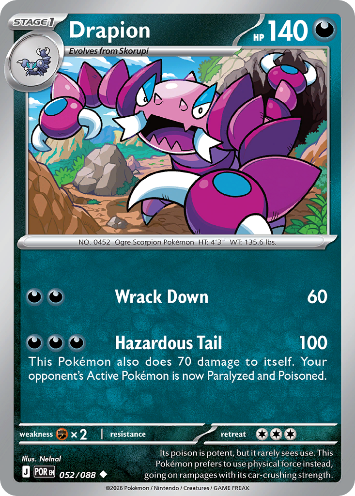 Drapion Pokemon card
