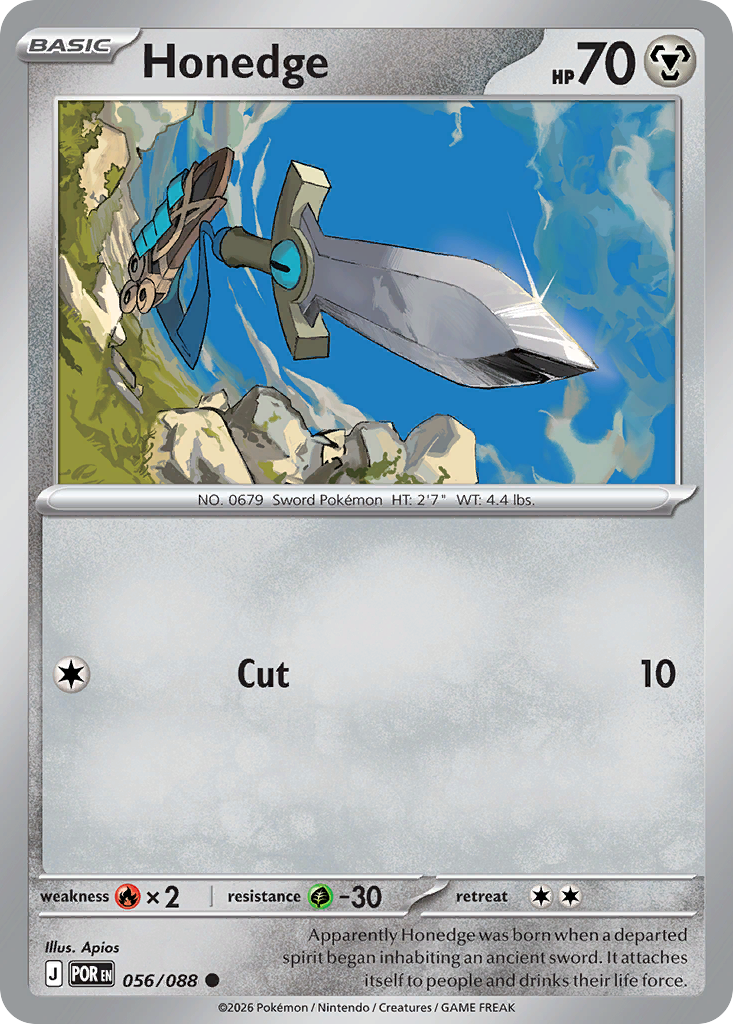 Honedge Pokemon card