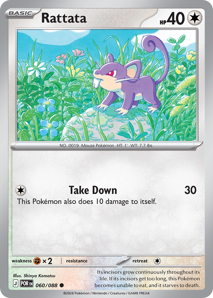 Rattata Pokemon card
