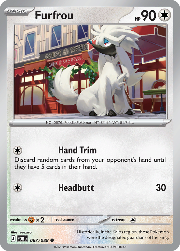 Furfrou Pokemon card