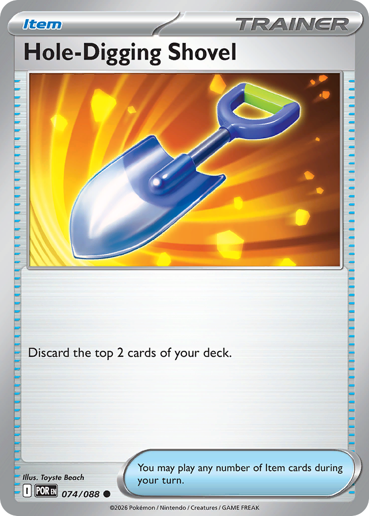 Hole-Digging Shovel Pokemon card