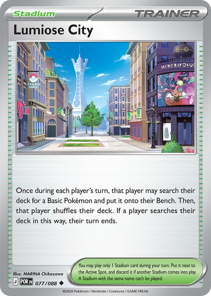Lumiose City Pokemon card