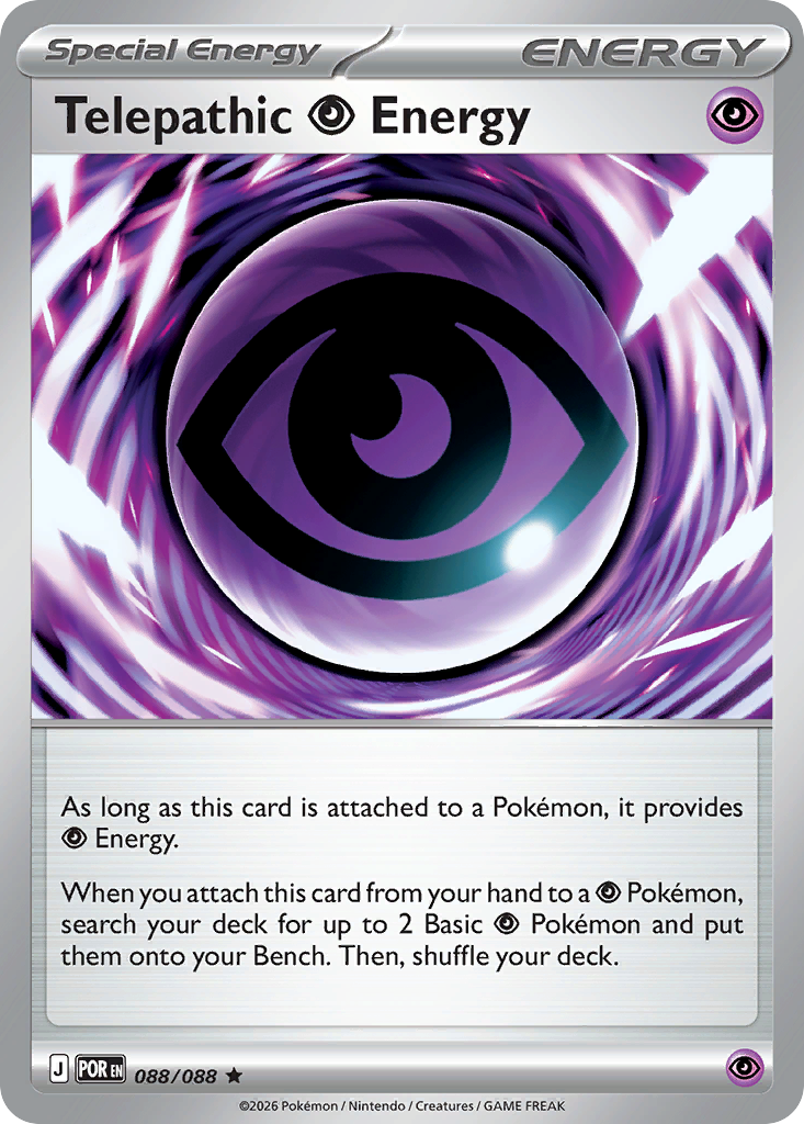 Telepathic Psychic Energy Pokemon card