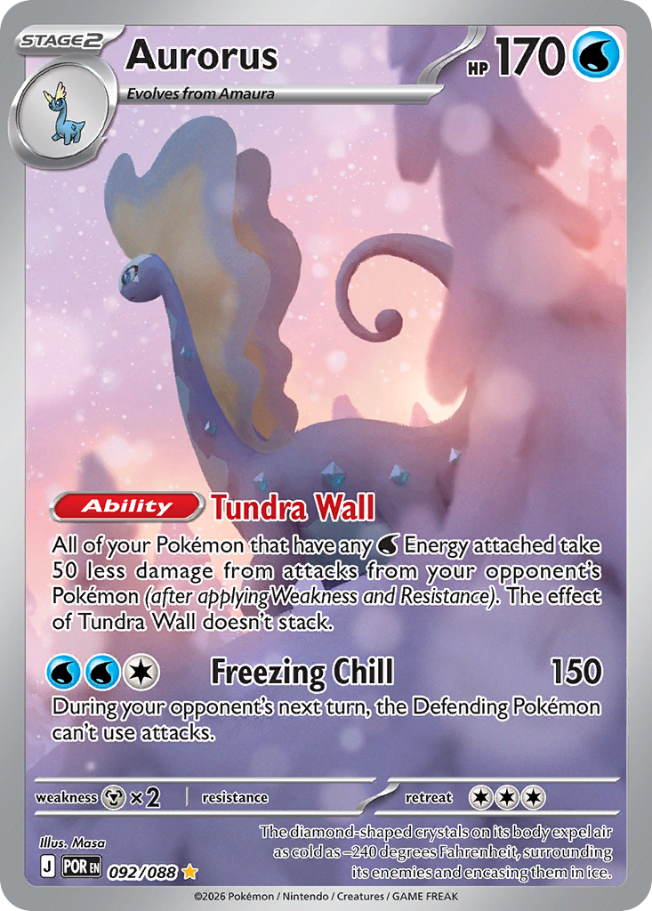 Aurorus Pokemon card