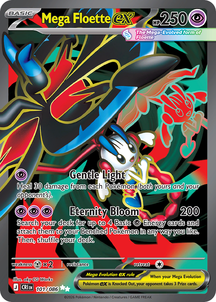 Mega Floette ex #101 — Chaos Rising Ultra Rare Pokemon card