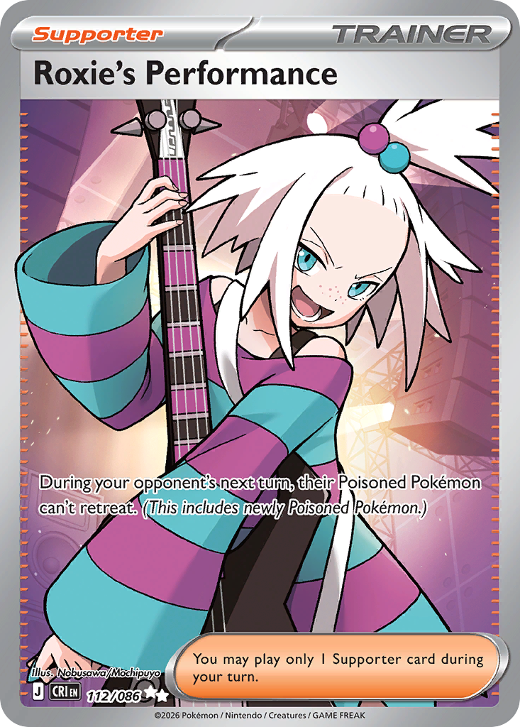 Roxie's Performance #112 — Chaos Rising Ultra Rare Pokemon card